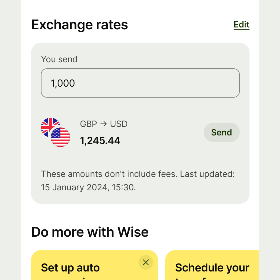 Section header on launchpad