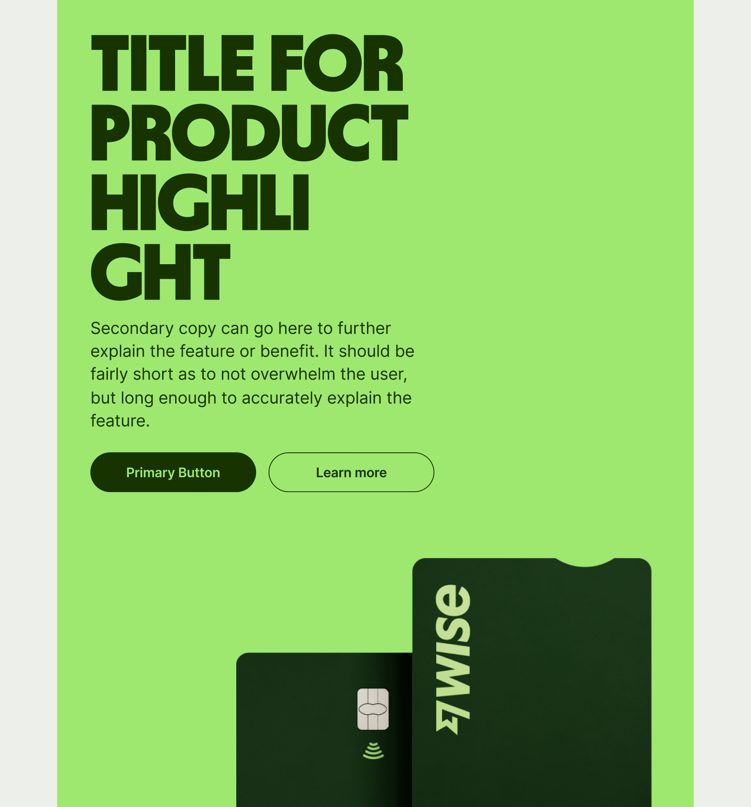 Highlight Product pattern on tablet