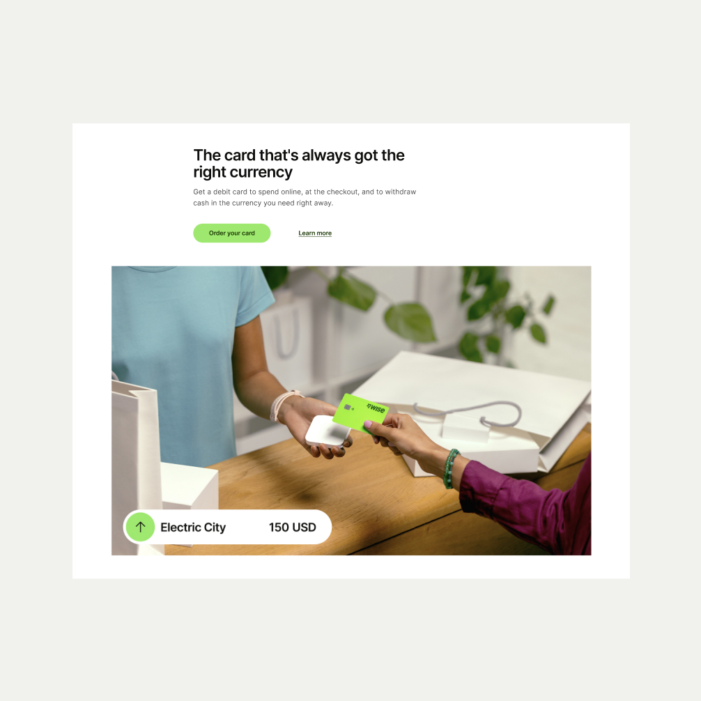 Feature Section Grid pattern in layout 2