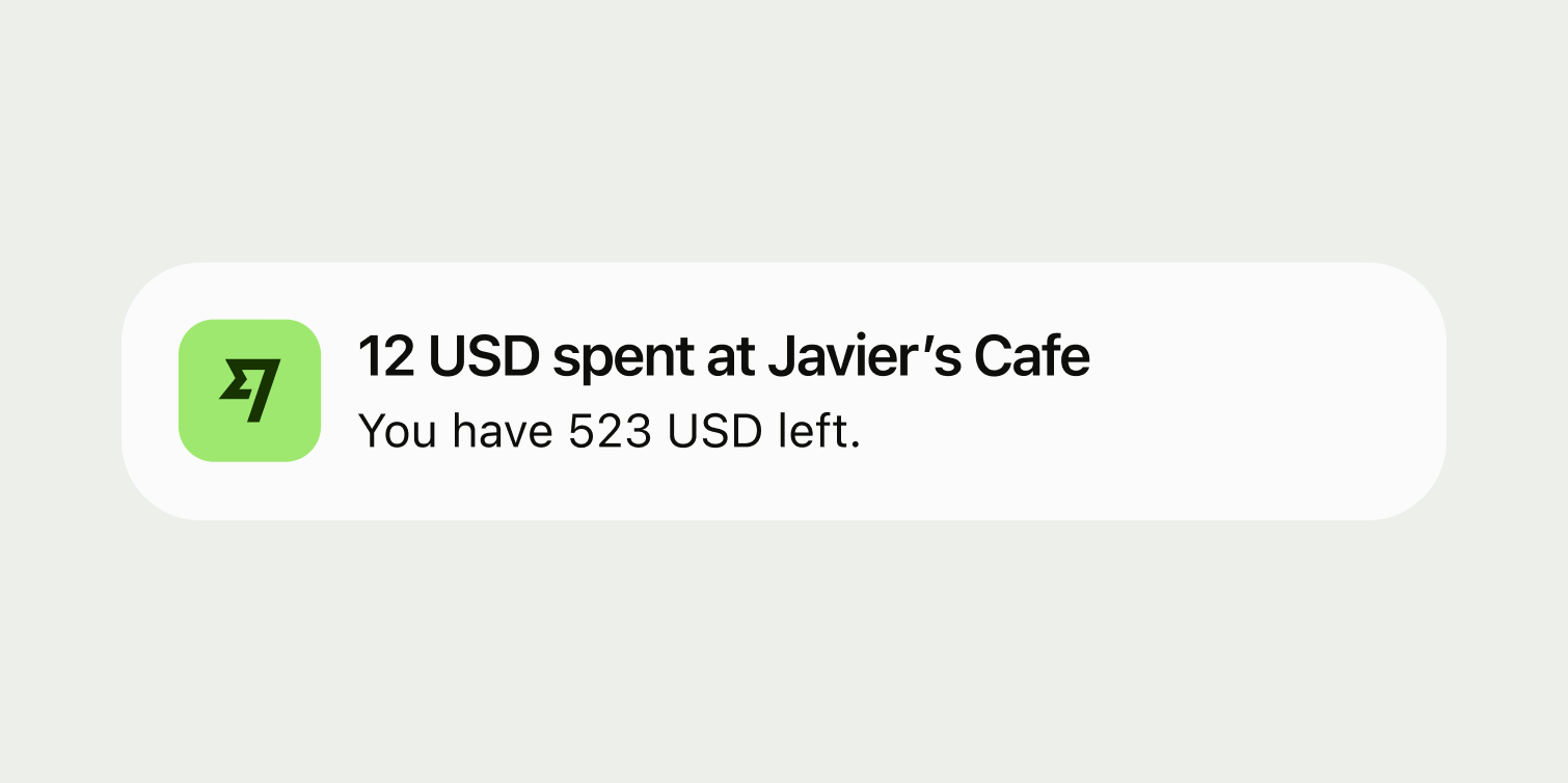 A push notification.