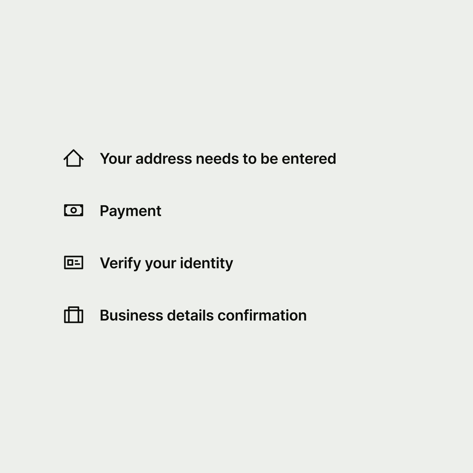 Four summary items with inconsistent titles.