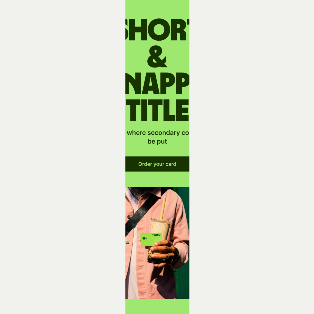 An image of the Hero Small pattern in Bright Green theme