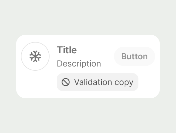 disabled button list item