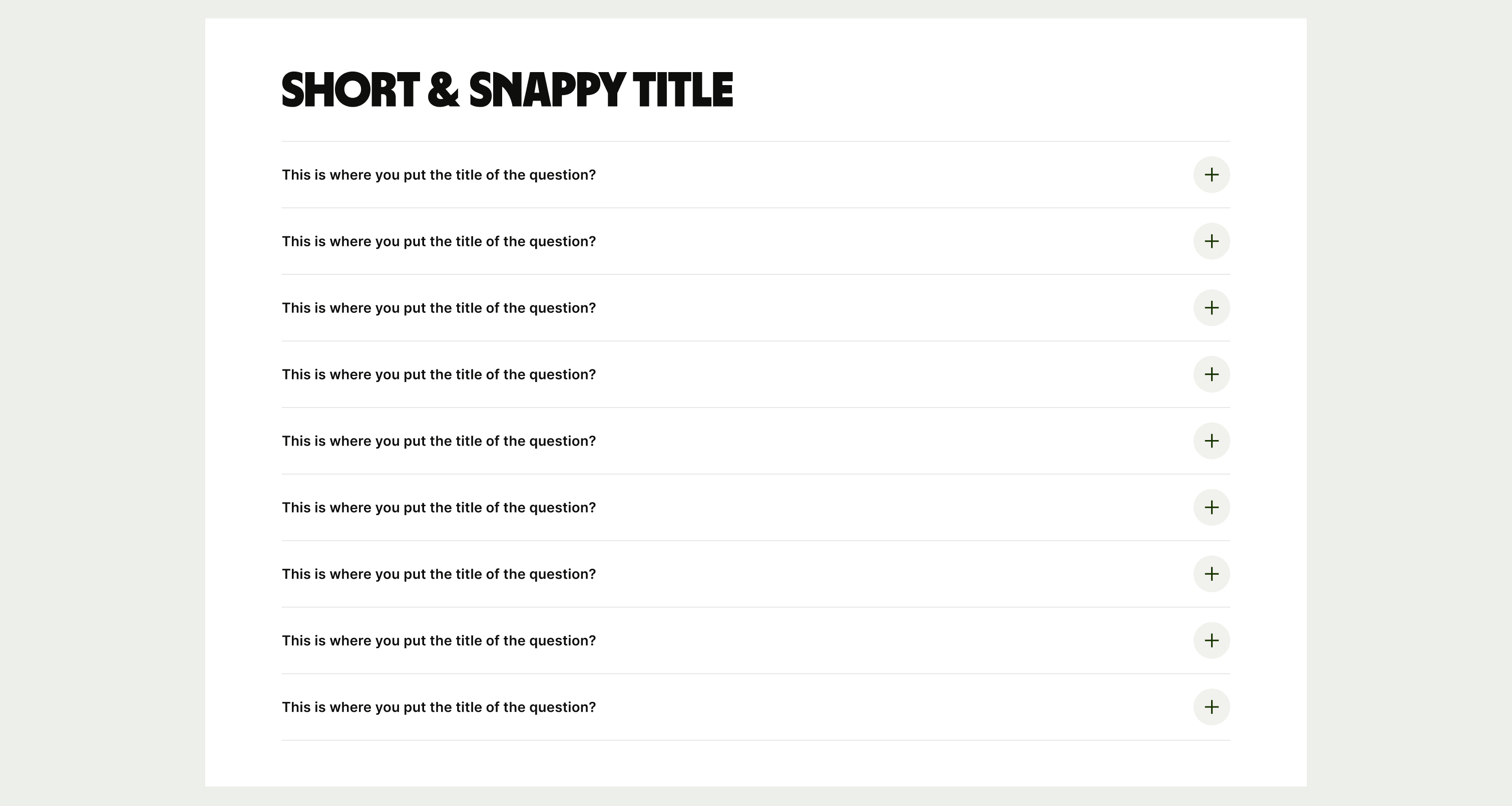 Accordion pattern in another language