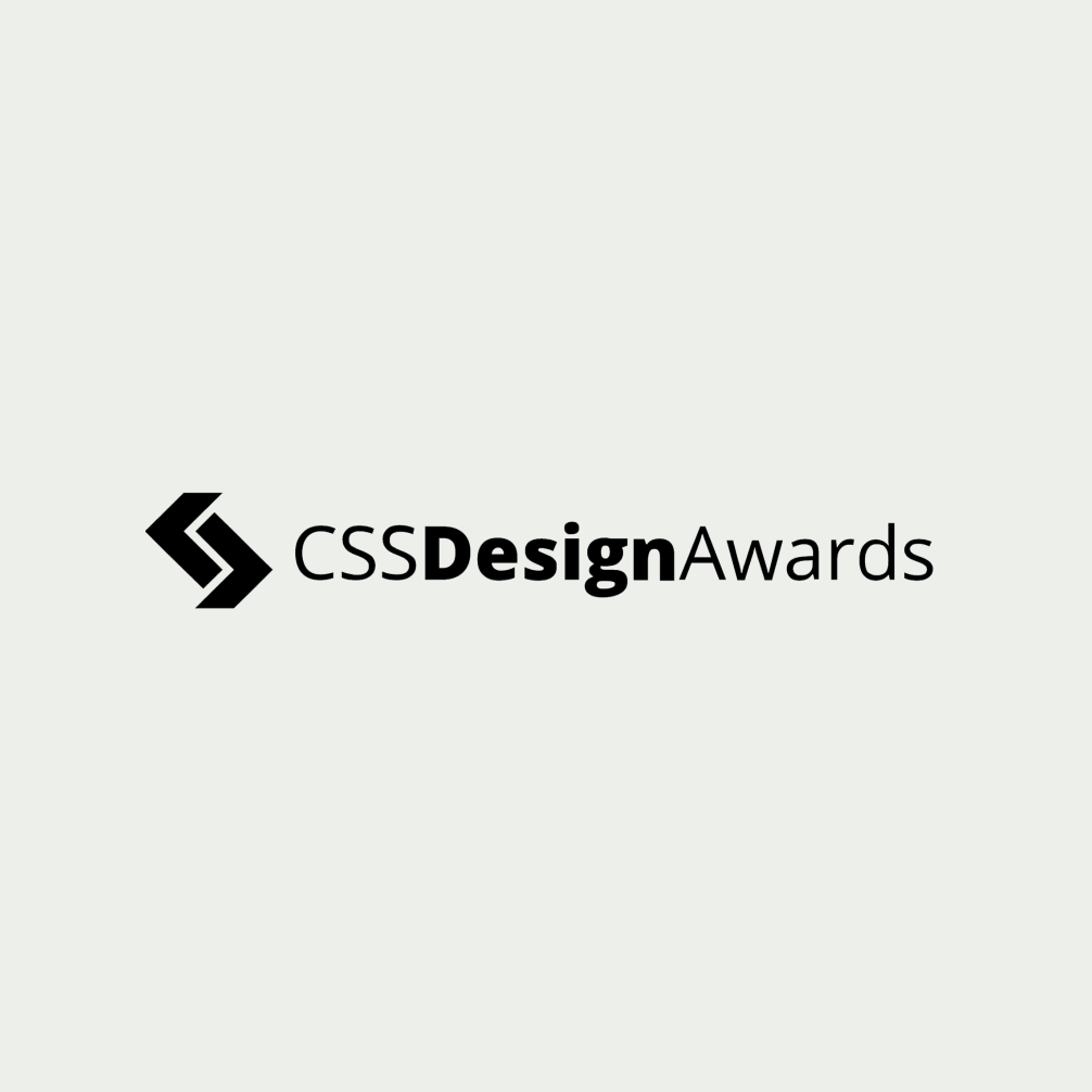 CSS Design Awards logo on a gray background