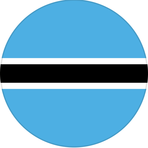The Botswana flag.