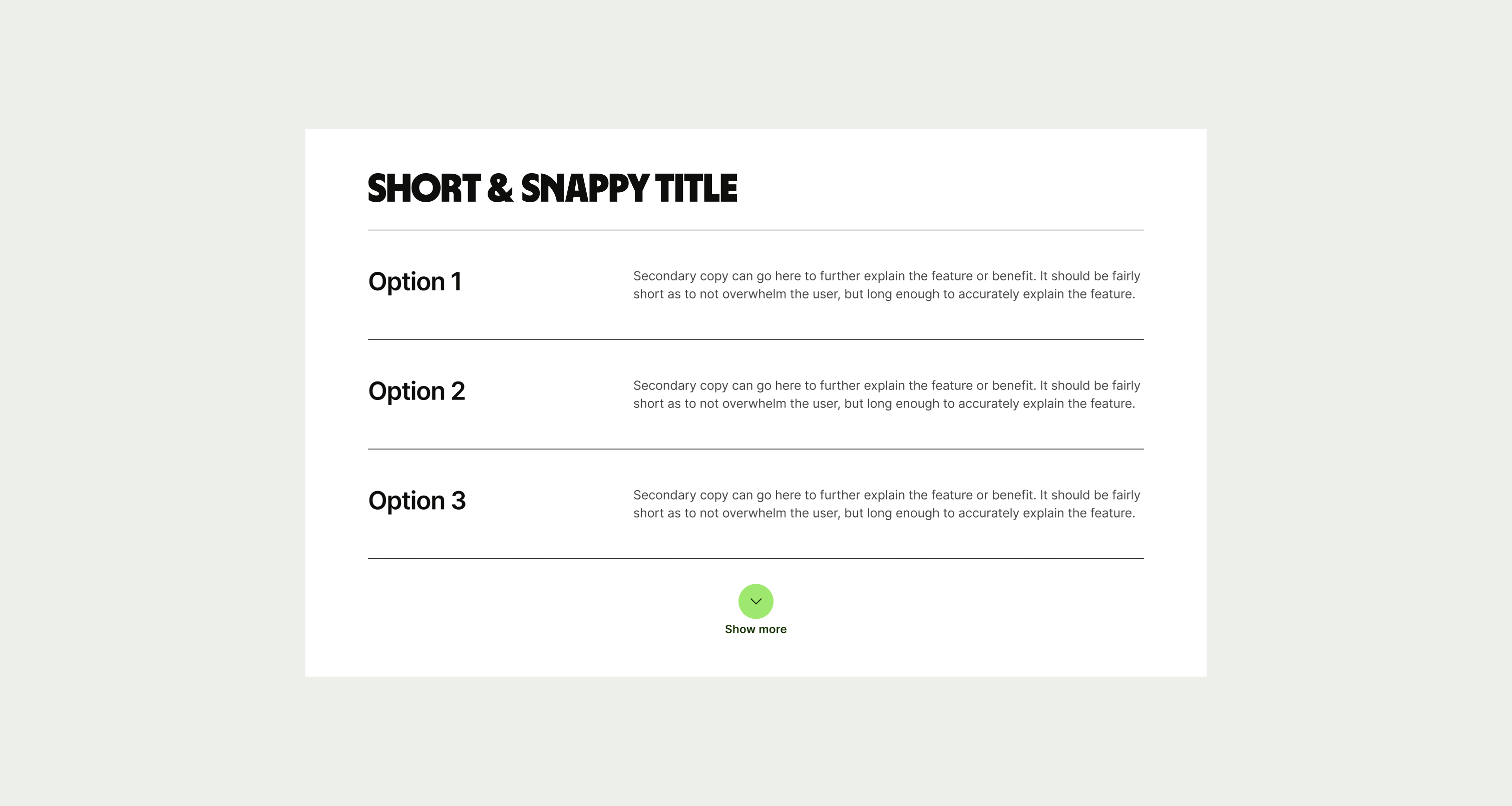 Text Stack pattern on desktop