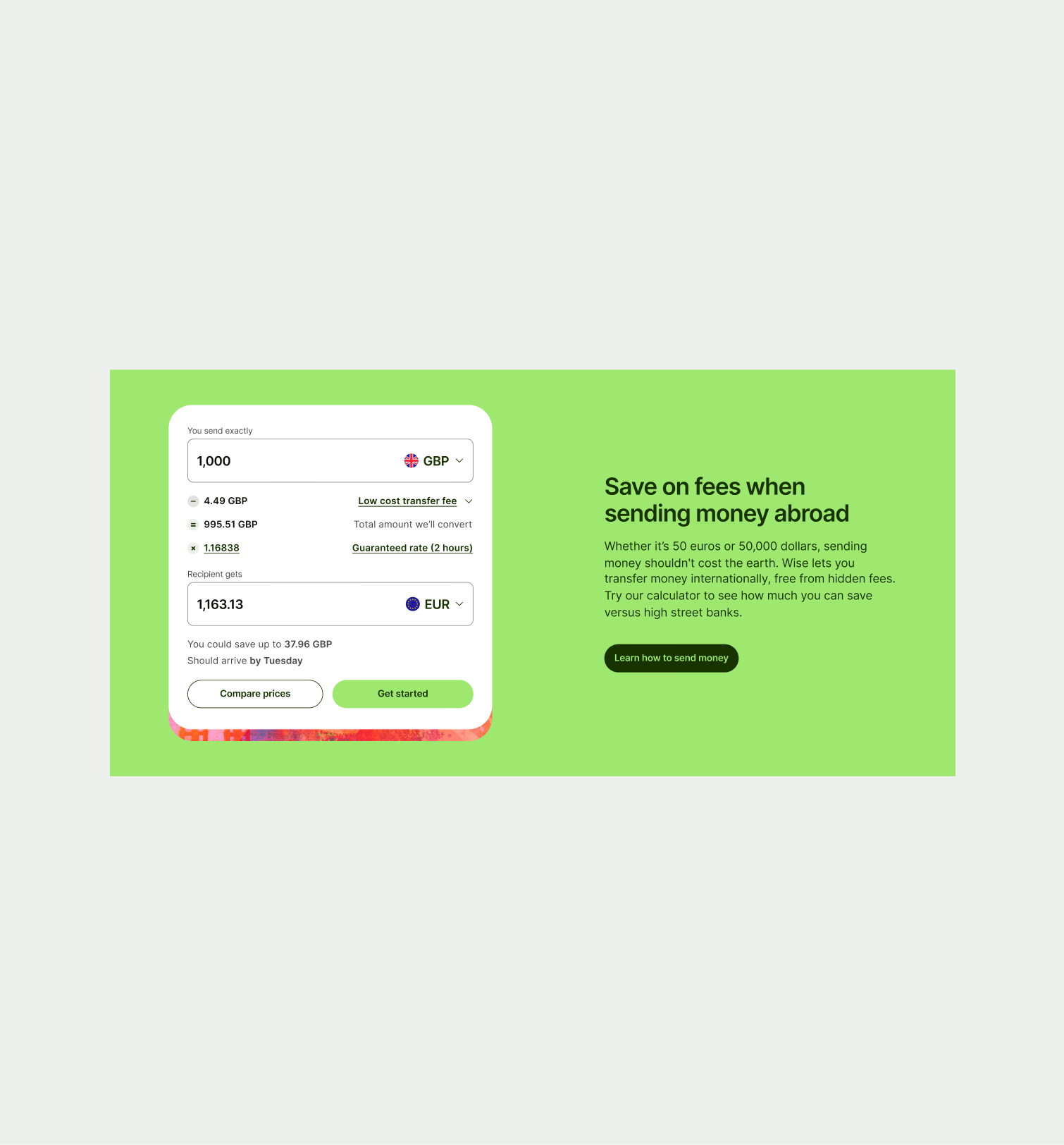Feature Section Interactive pattern in layout 2