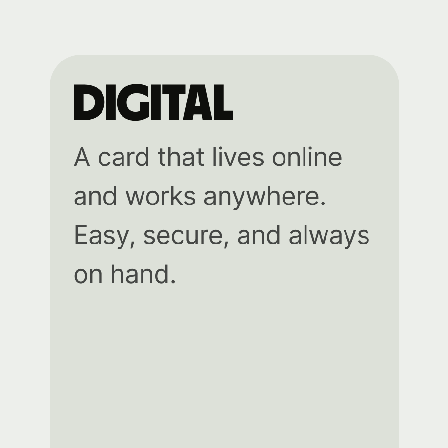 Promo card enlarged text no image