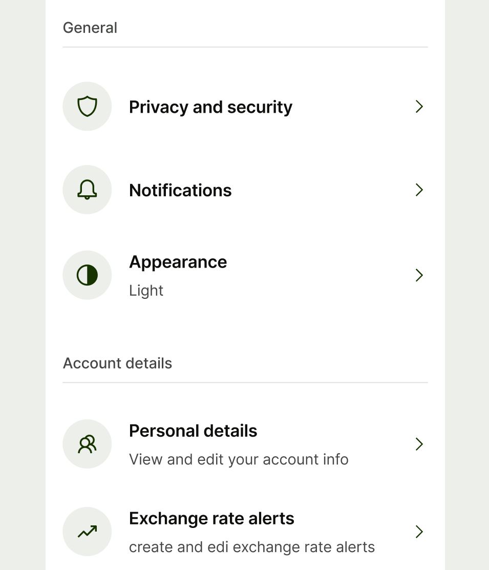 Interactive avatar on list item