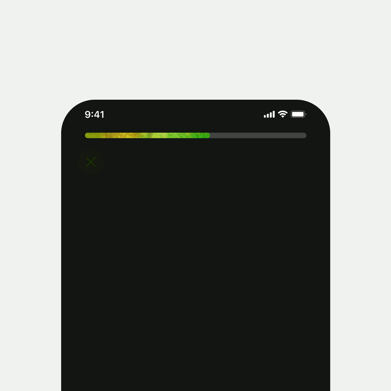 Progress Bar in dark mode 