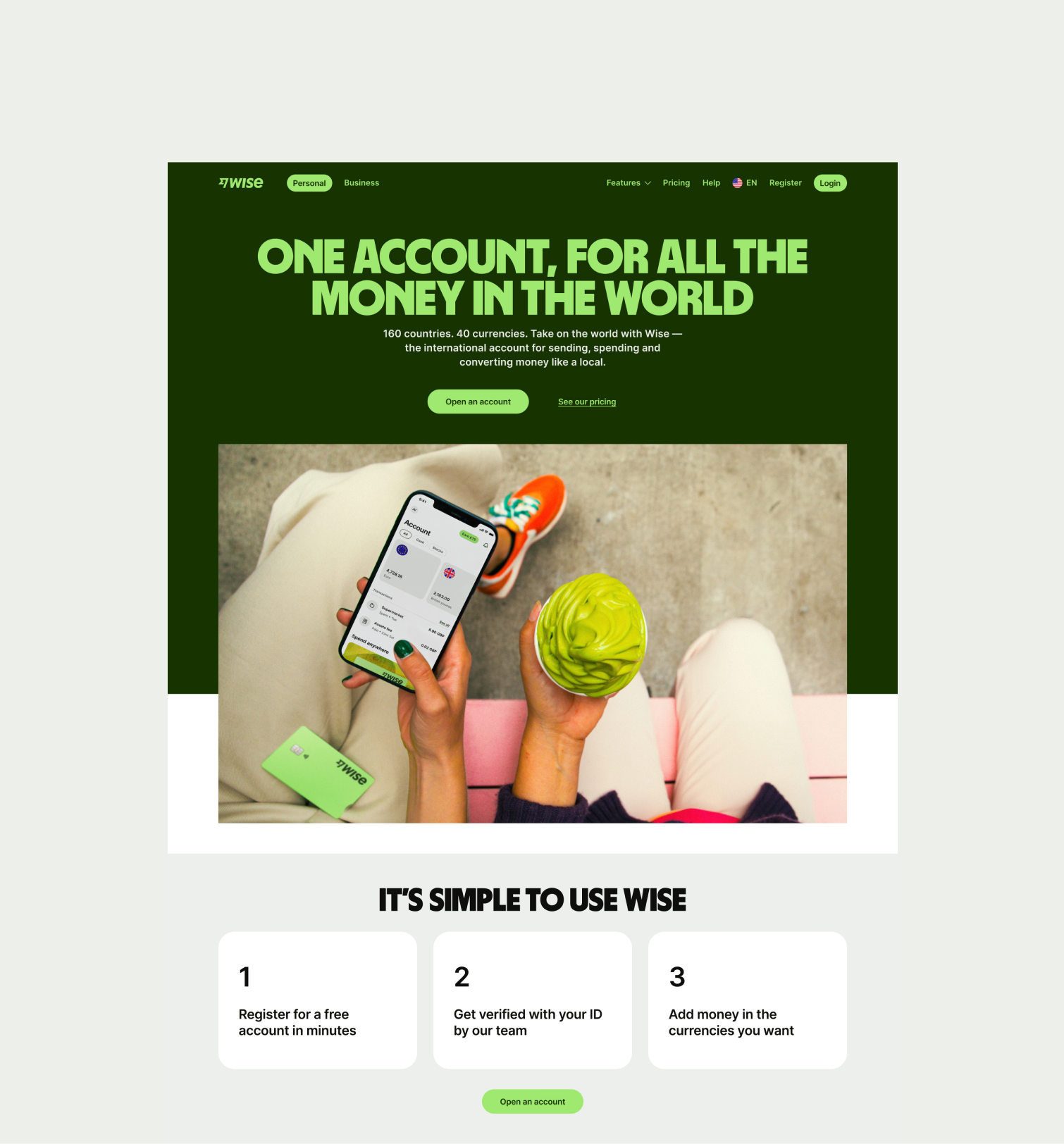 Hero Large pattern with incorrect UX