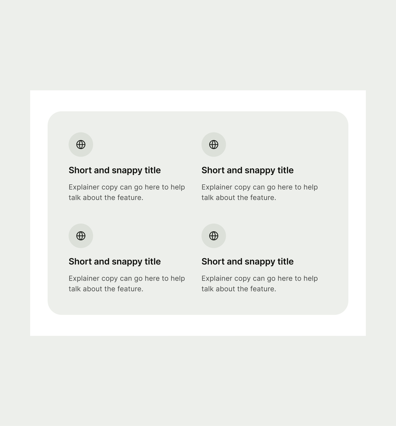 Icon List pattern on tablet