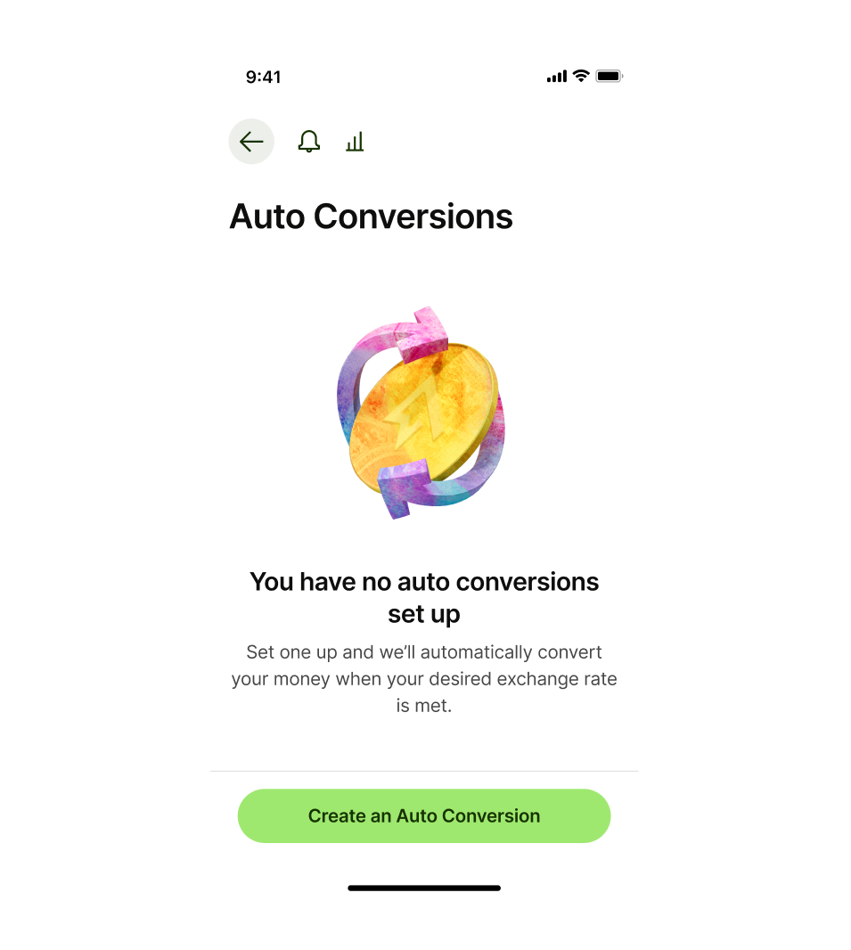 Empty state don't use a sticky footer