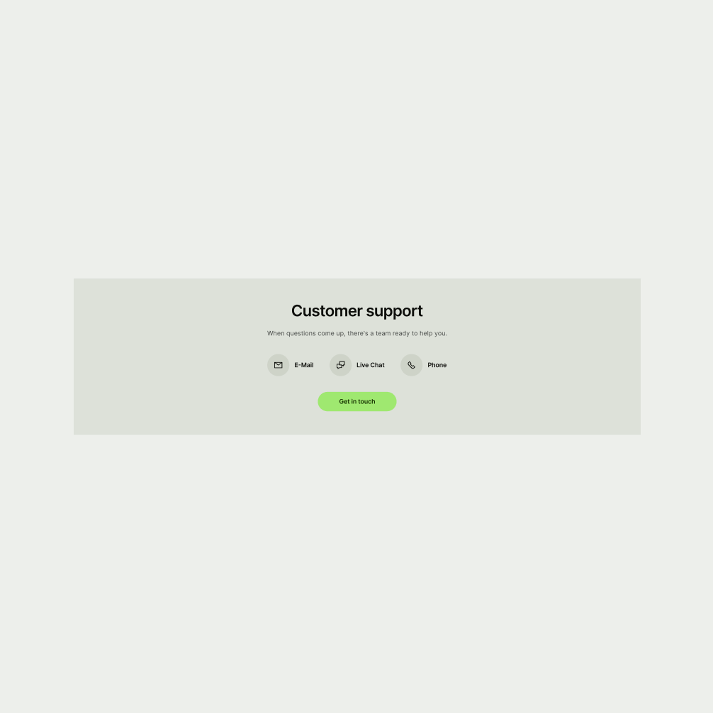 Icon Socials pattern in Neutral theme