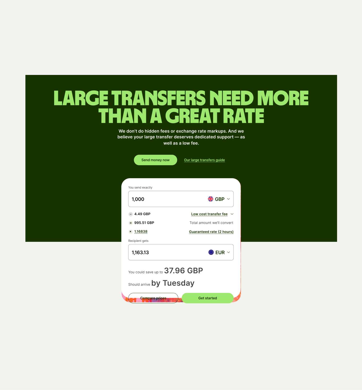 Hero Interactive pattern with half background