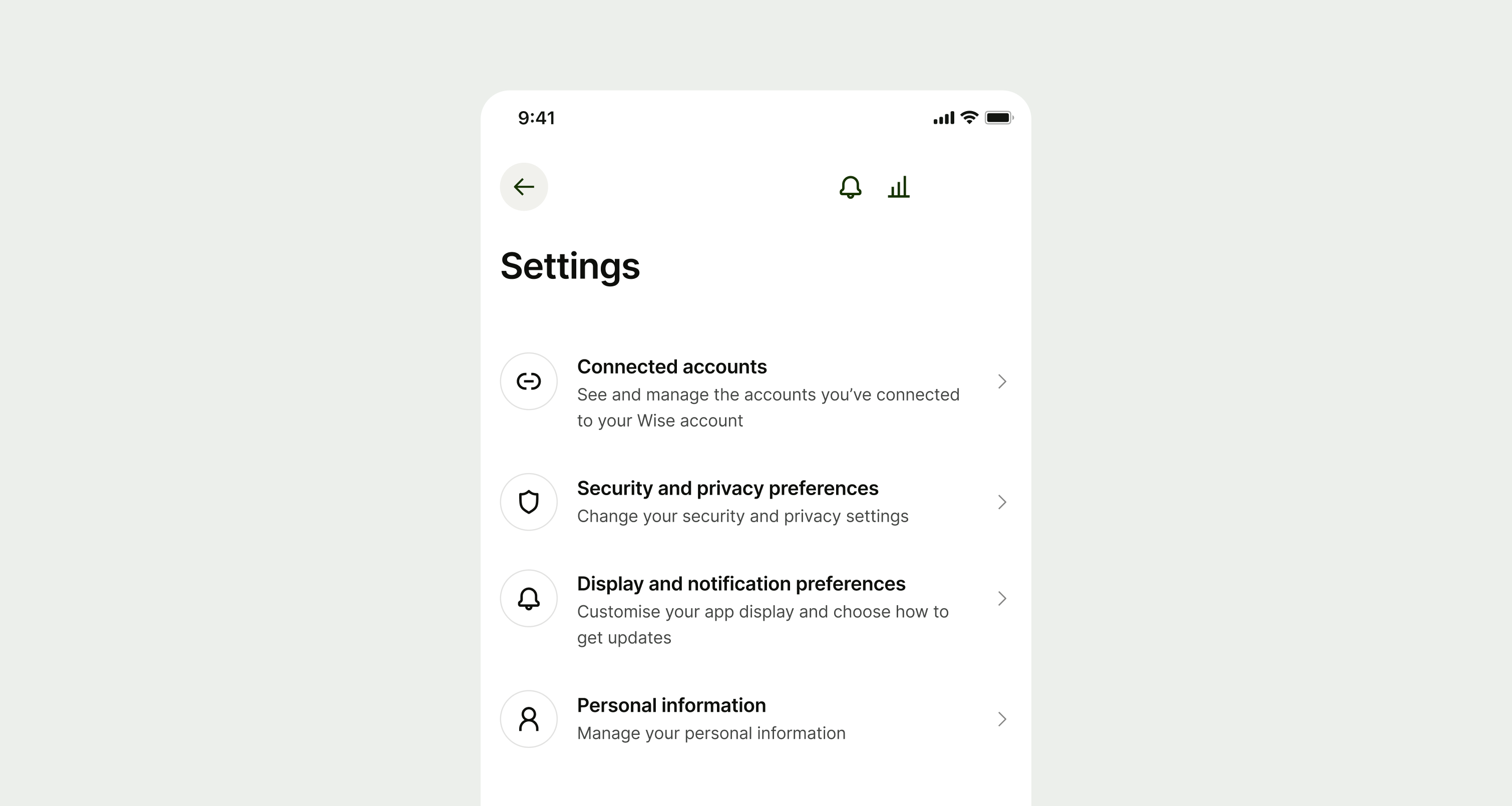 example of a navigation item