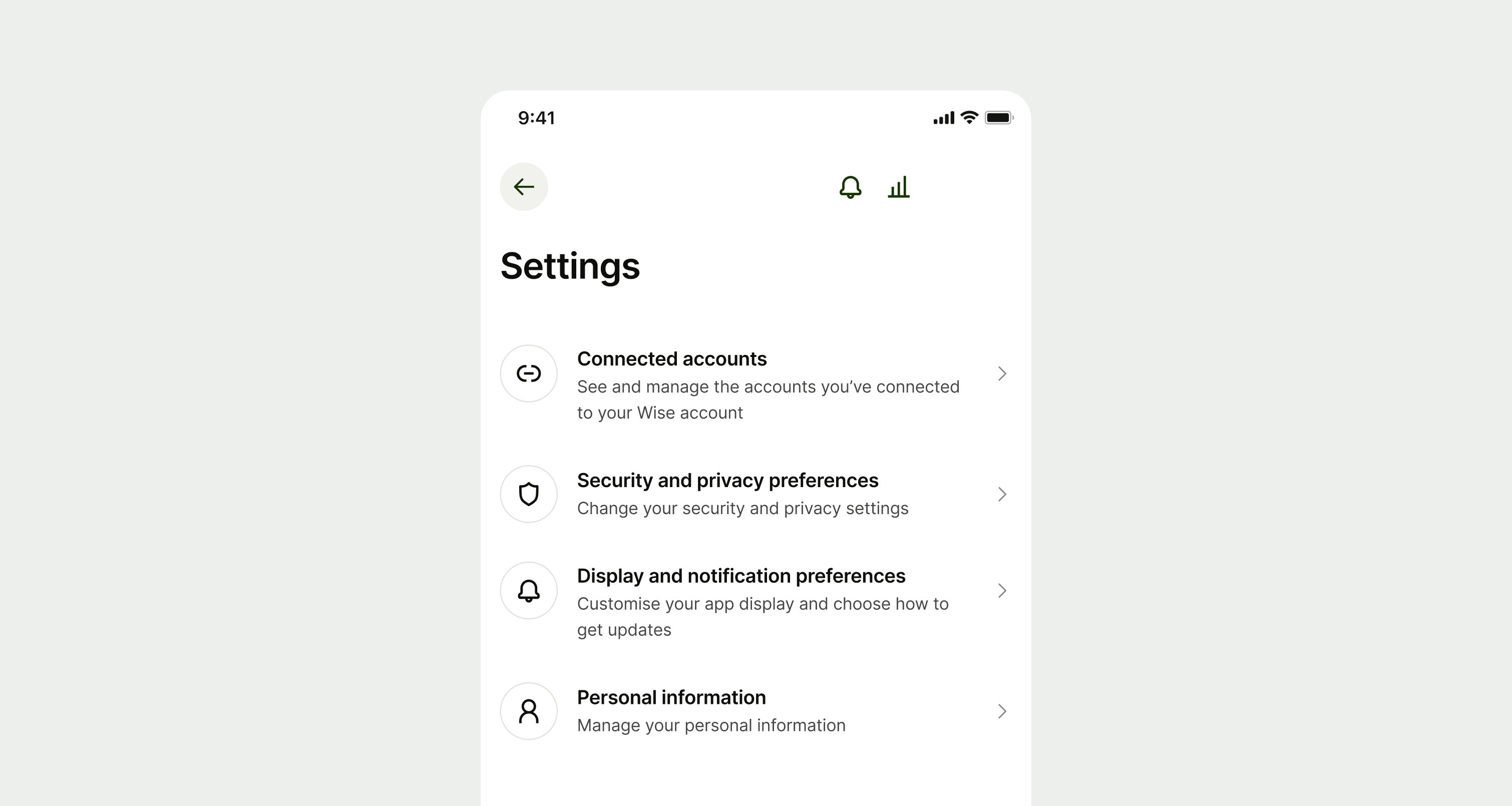 example of a navigation item