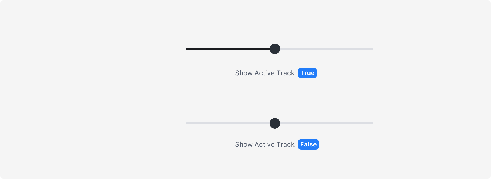 Slider의 Active Track - Show, Hide