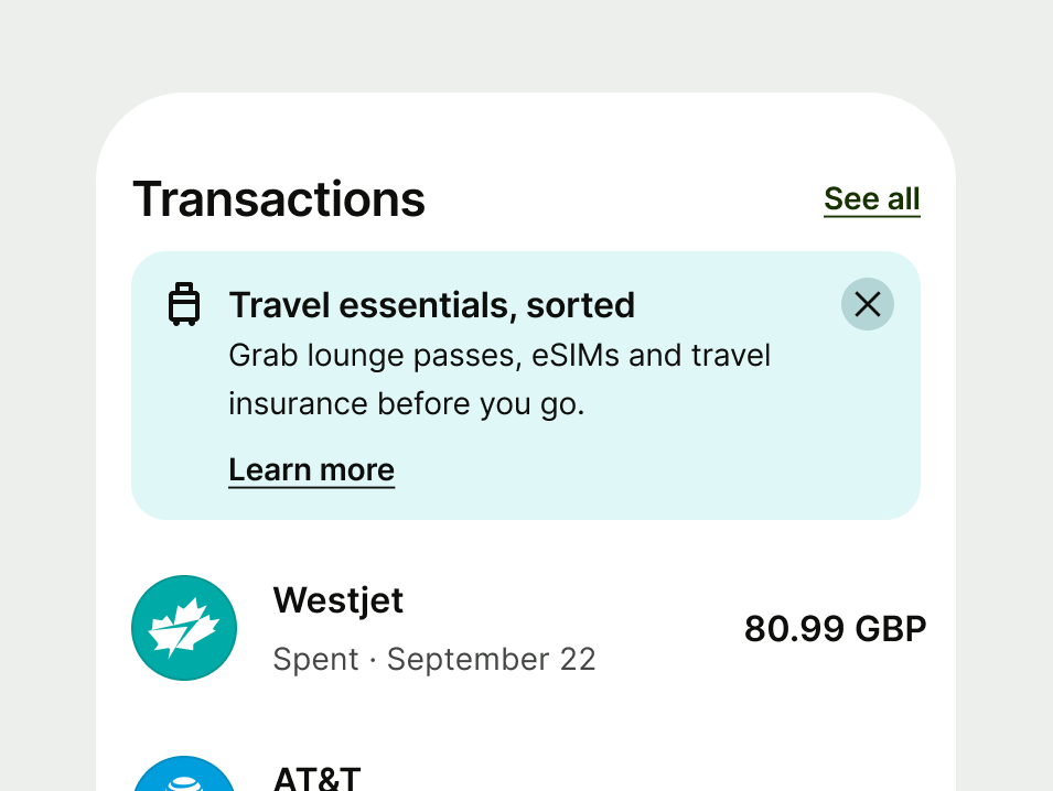 Proposition info prompt in a card section