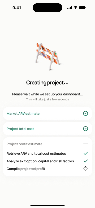 Project Created Confirmation