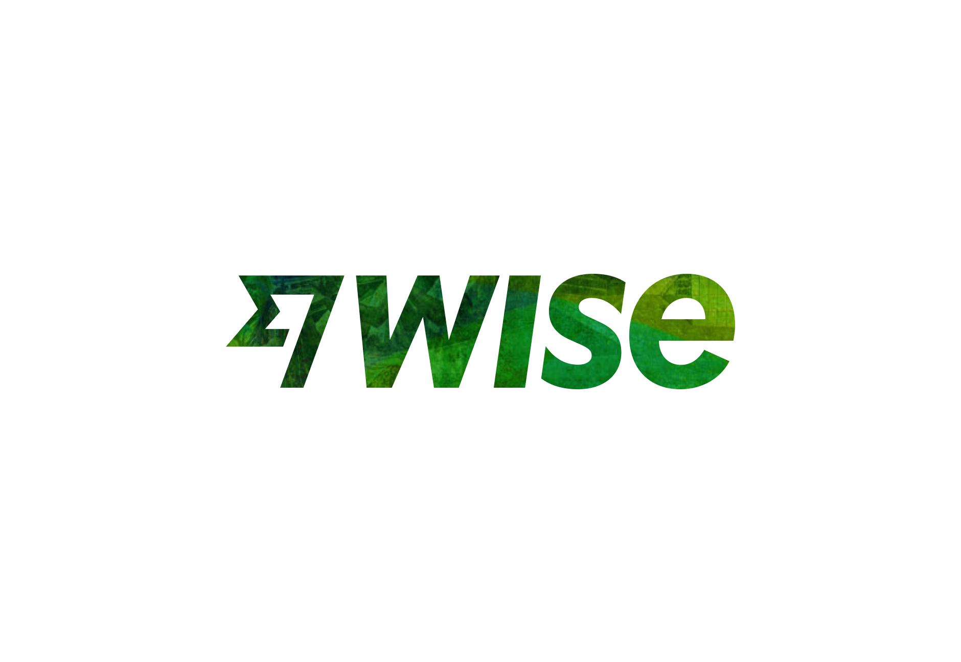 The Wise logo as a mask for a tapestry.