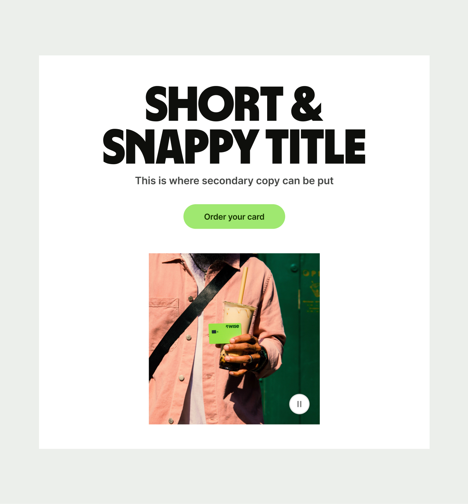 An image of the Hero Small pattern on tablet