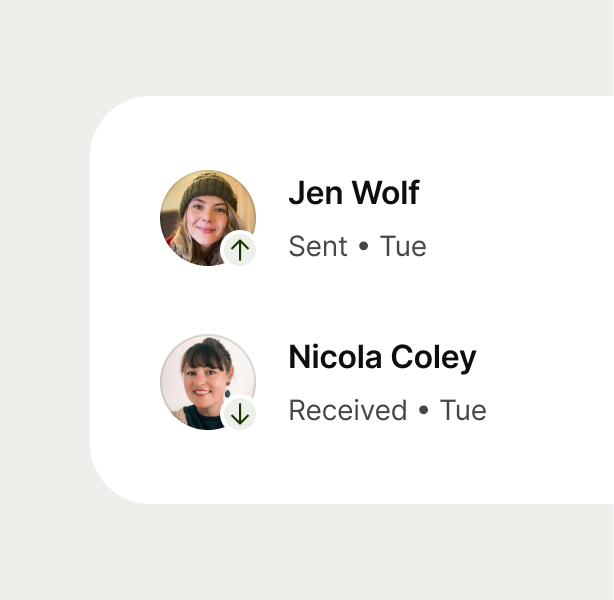 Avatar with a reference icon badge