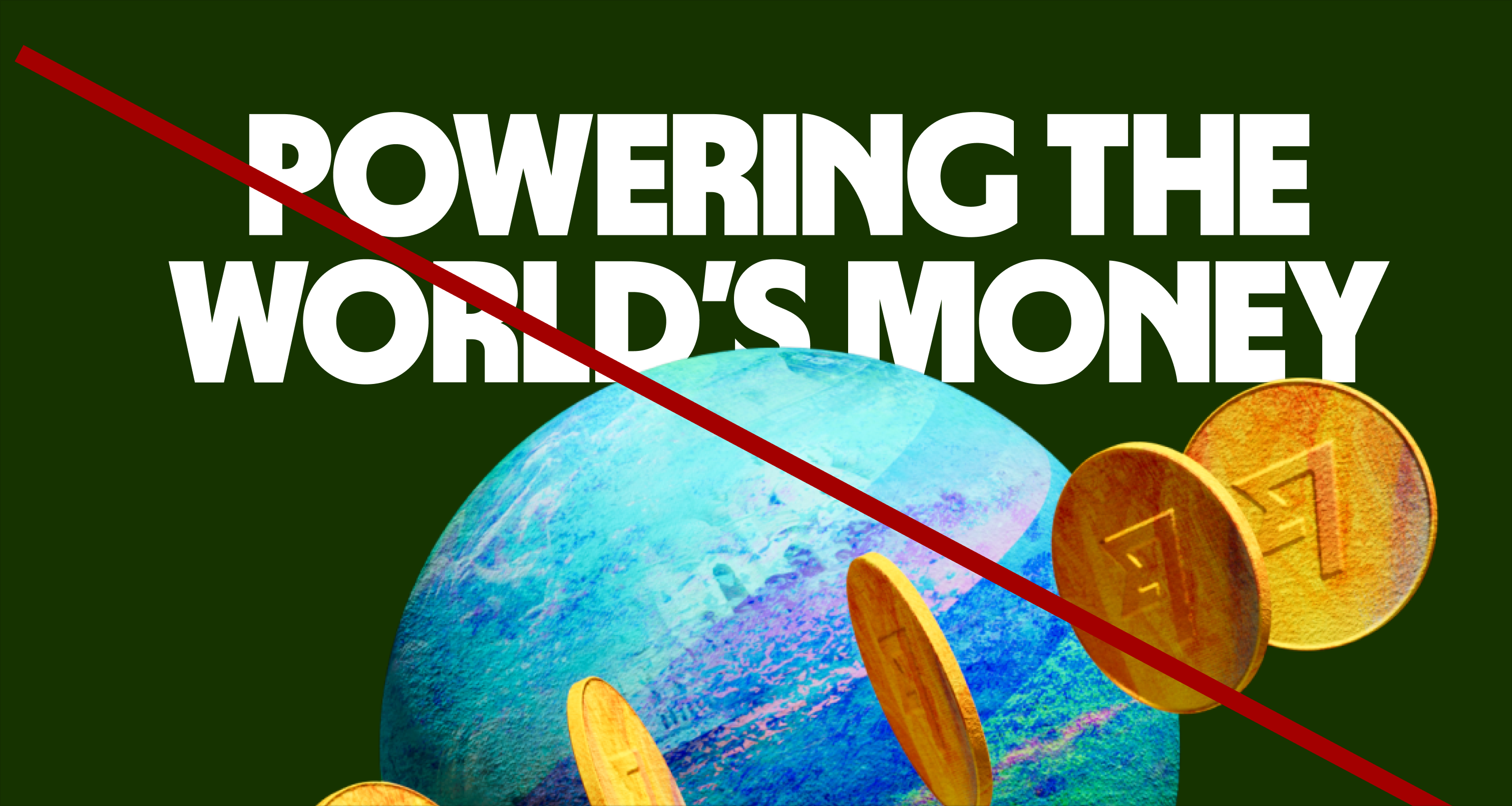 Wise Masterbrand globe illustration with Powering the World's Money headline on top of it and a red line crossing it