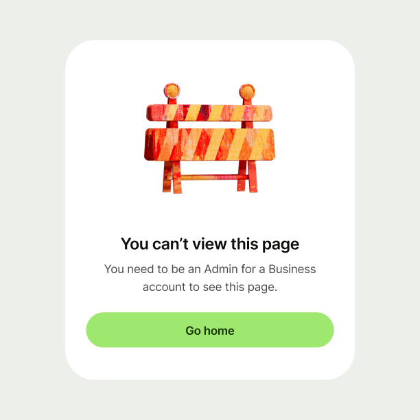 Error state with construction fence illustration