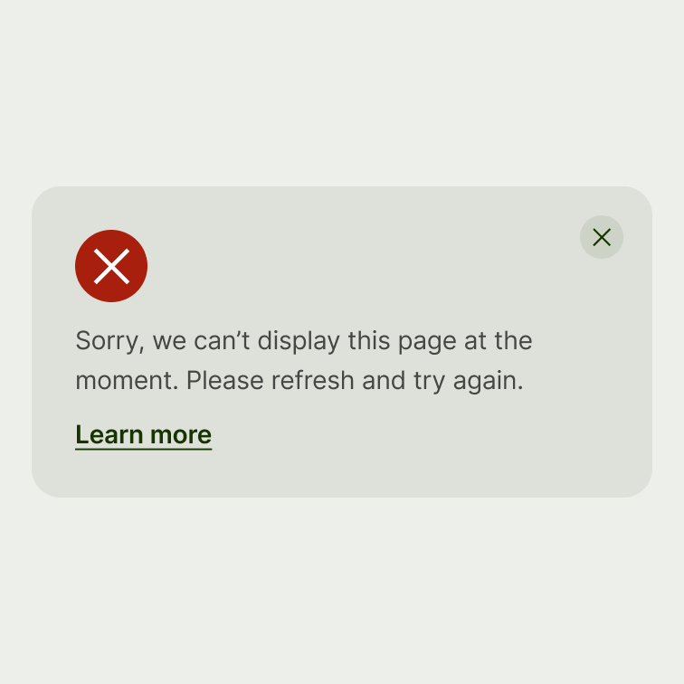 An error message pattern.