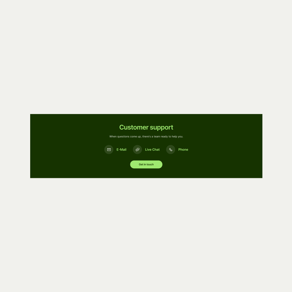 Icon Socials pattern in Forest Green theme
