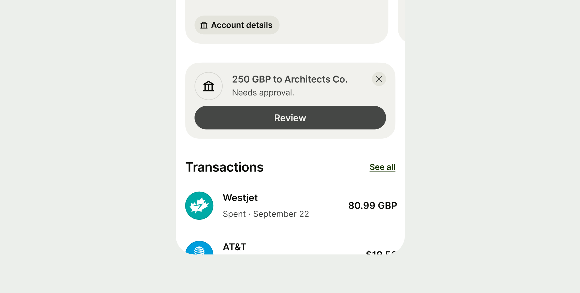 Neutral action prompt in Launchpad