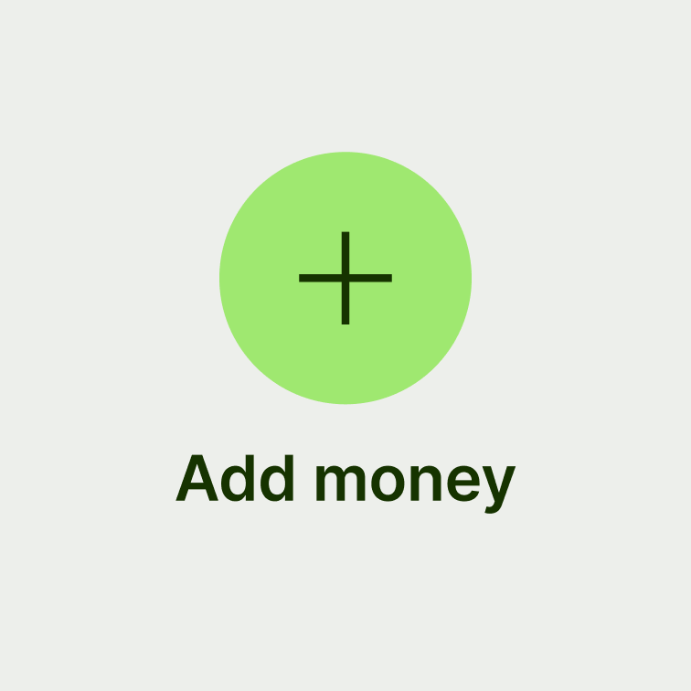 A circular button.