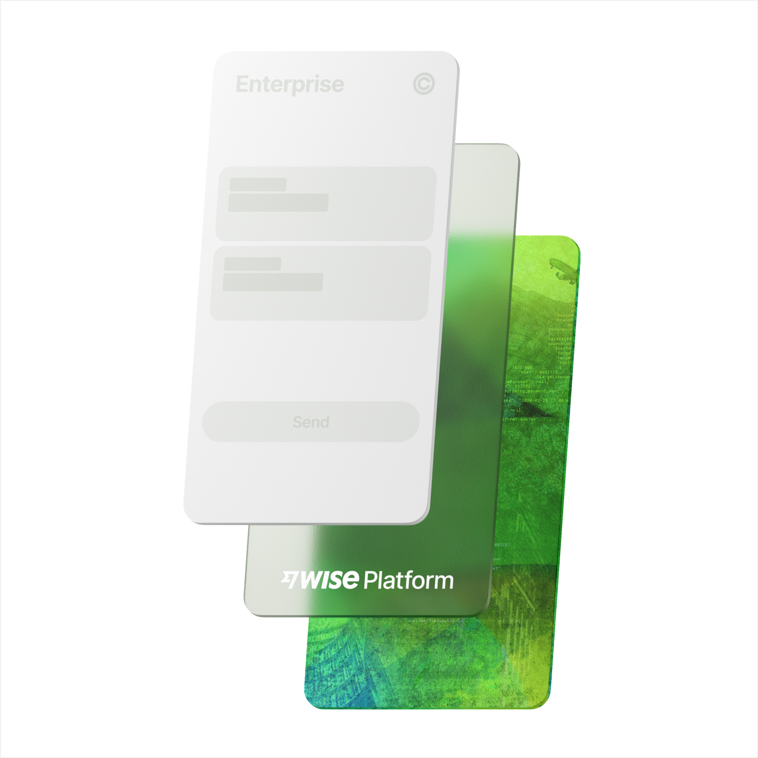 Wise Platform stack on a white background