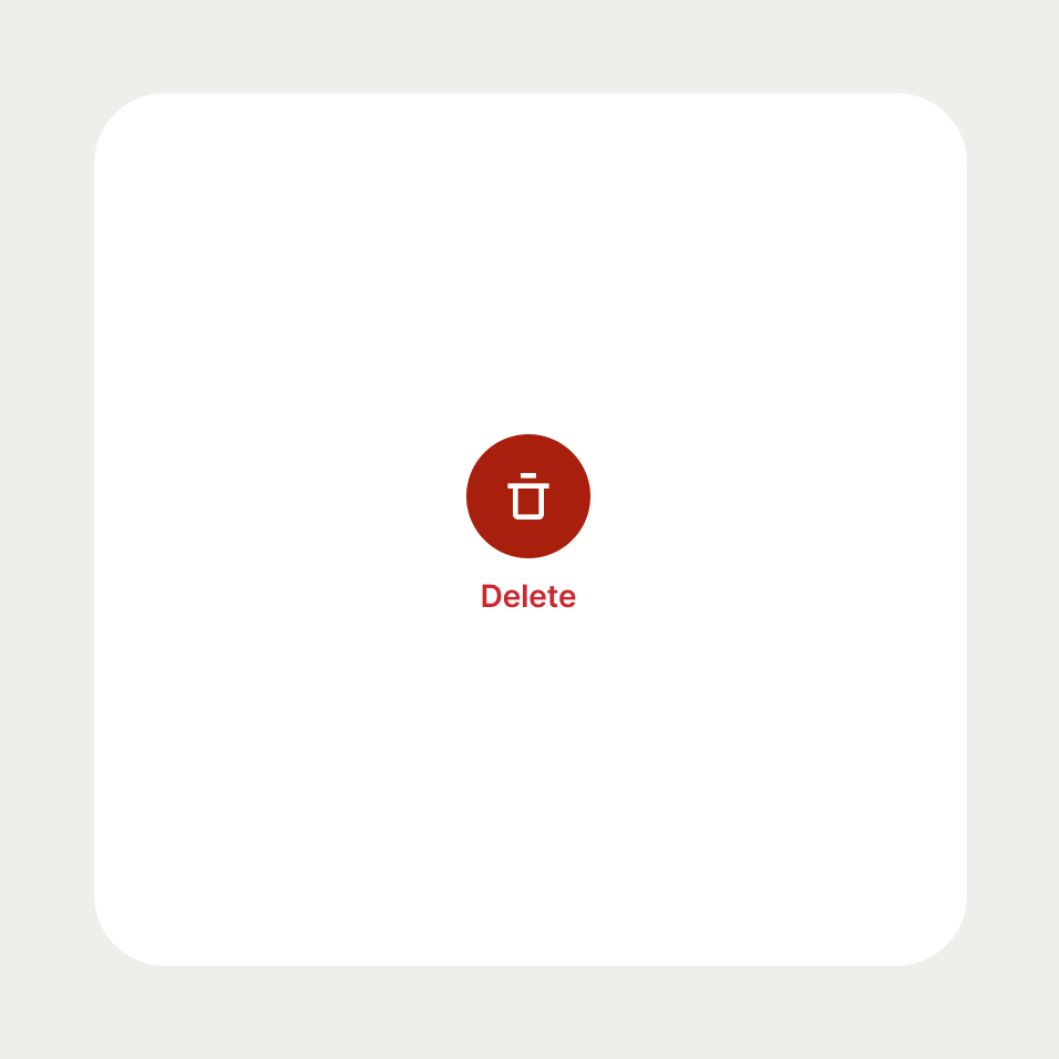 Circular button negative state