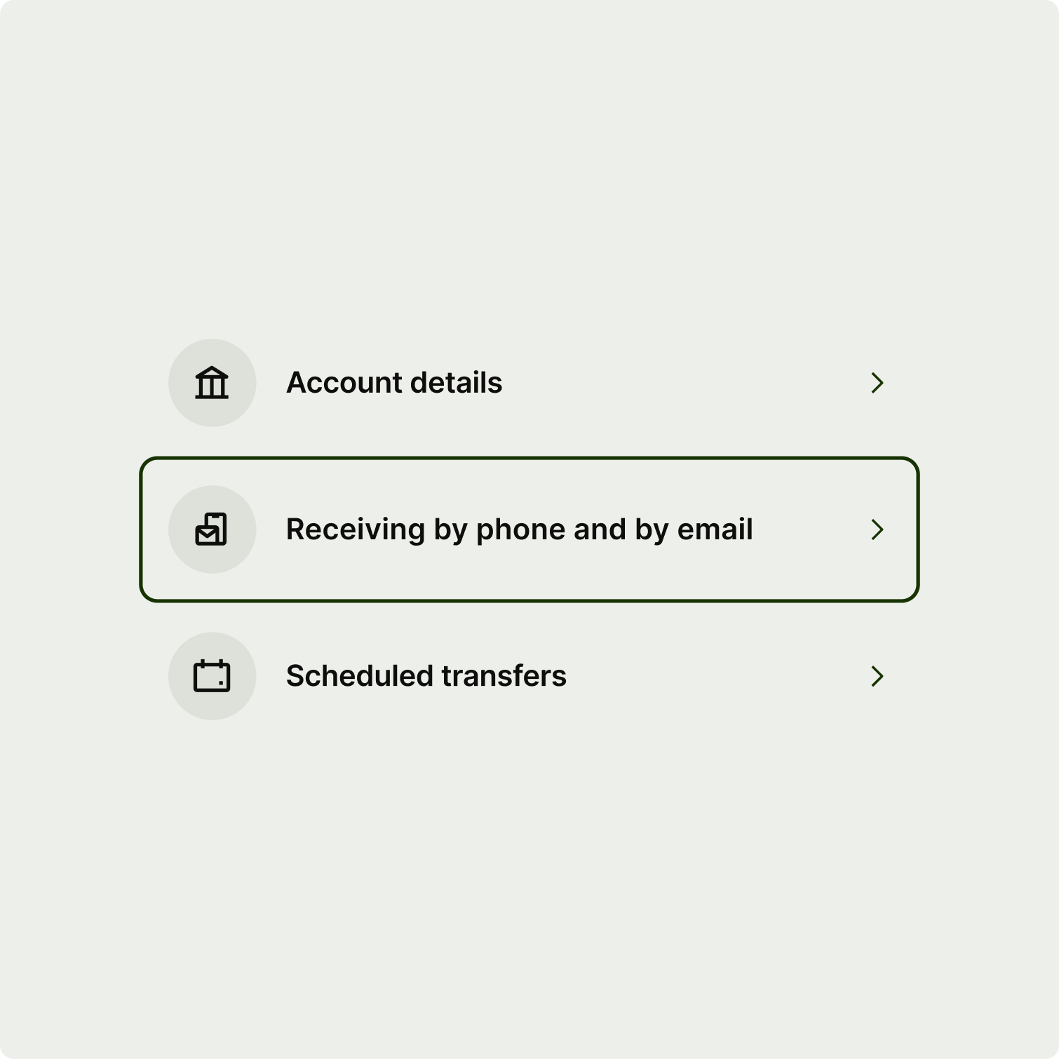 A comparison of navigation options: regular vs focused.