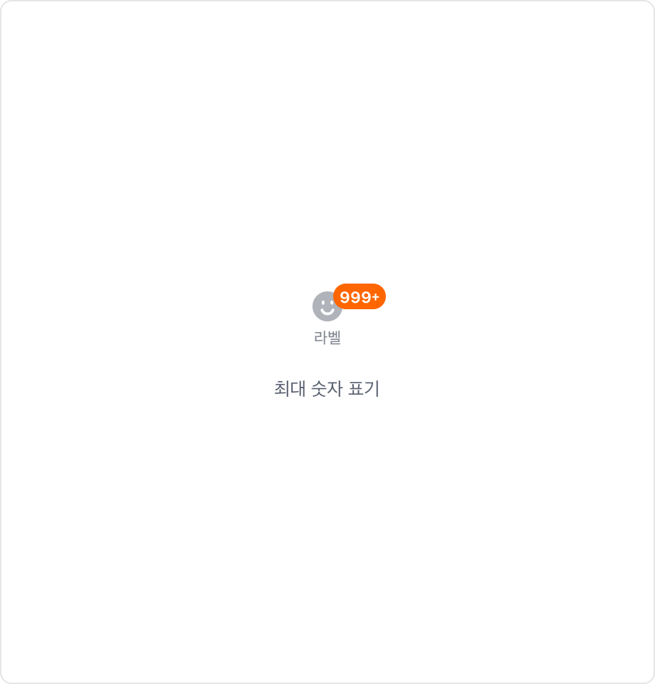 Label 표시 예시 - 최대 숫자 표기