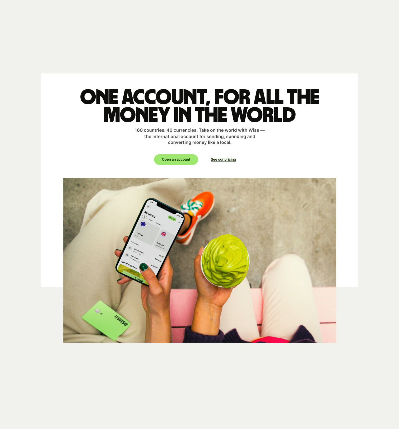 Heron Large pattern with a half background