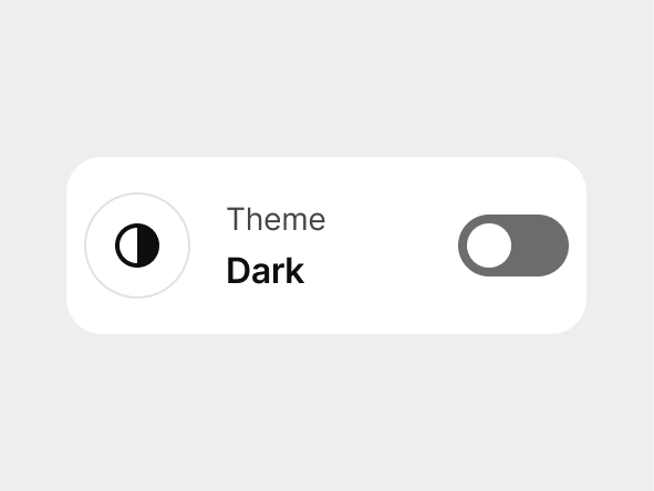 List Item Switch example