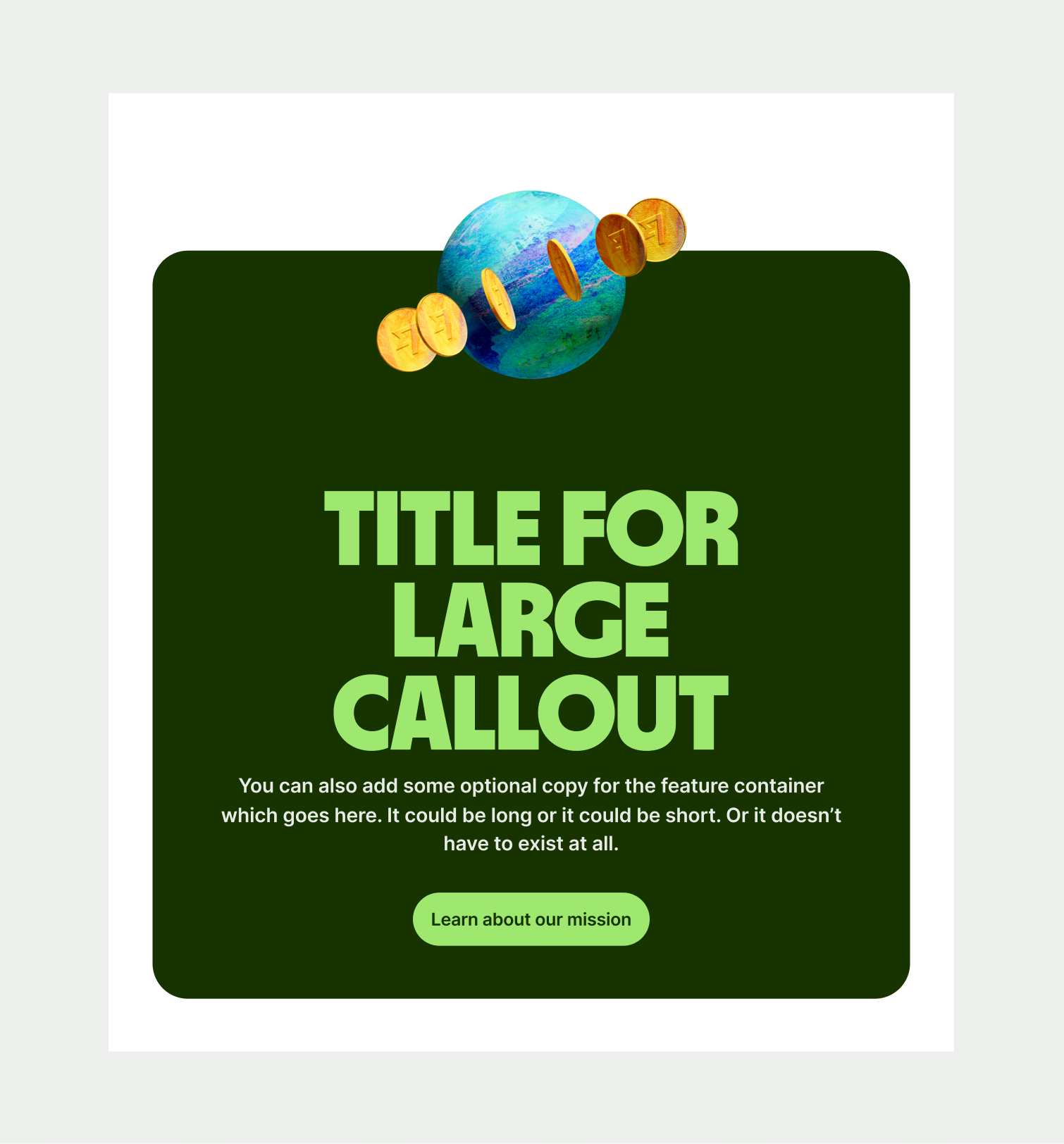 Callout Large pattern on tablet