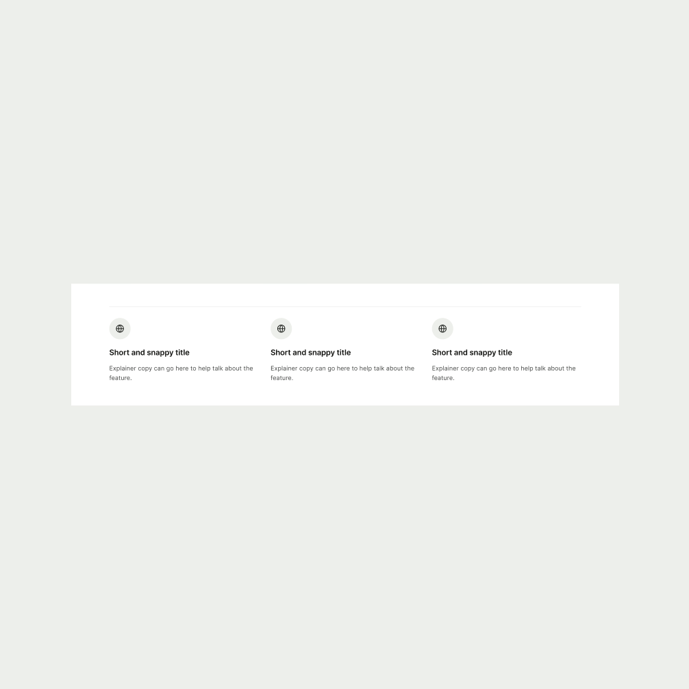 Icon Divider pattern in Light theme