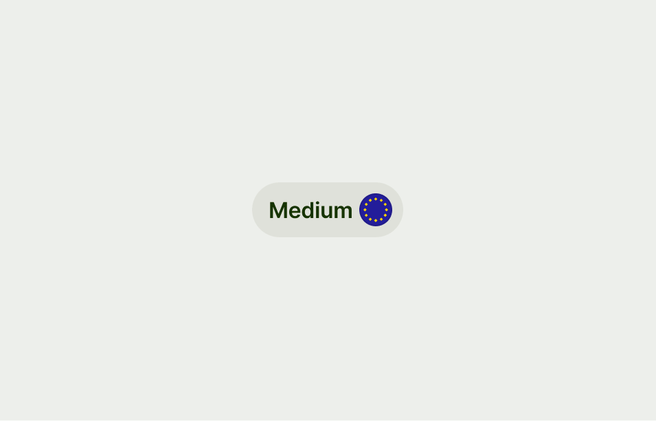 Avatar on right of medium button