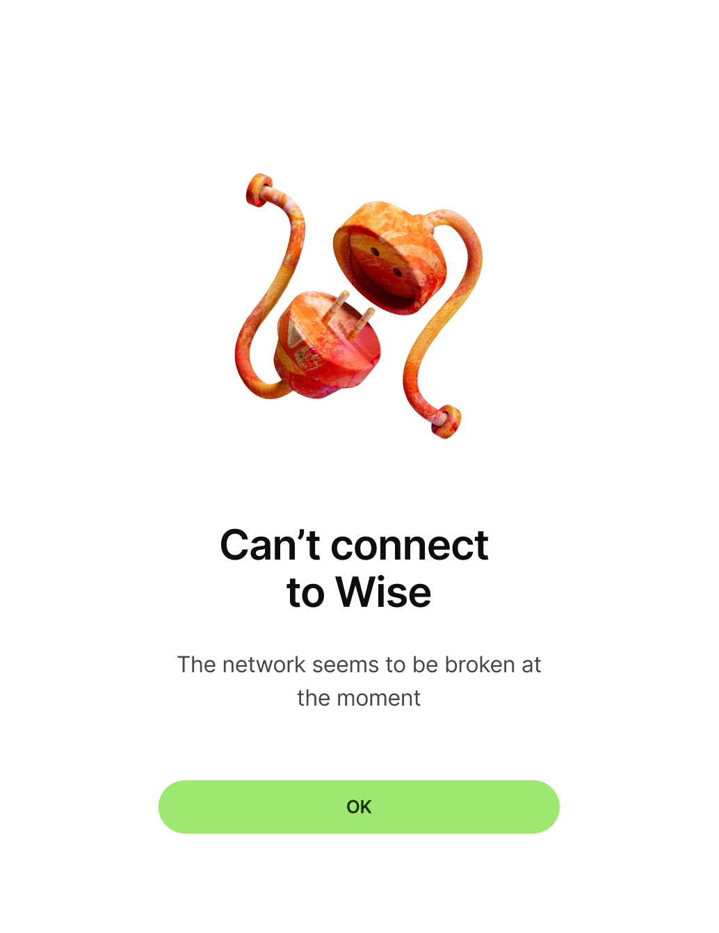 An error screen.