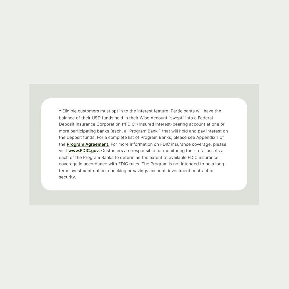 Text Disclaimer pattern in Neutral theme