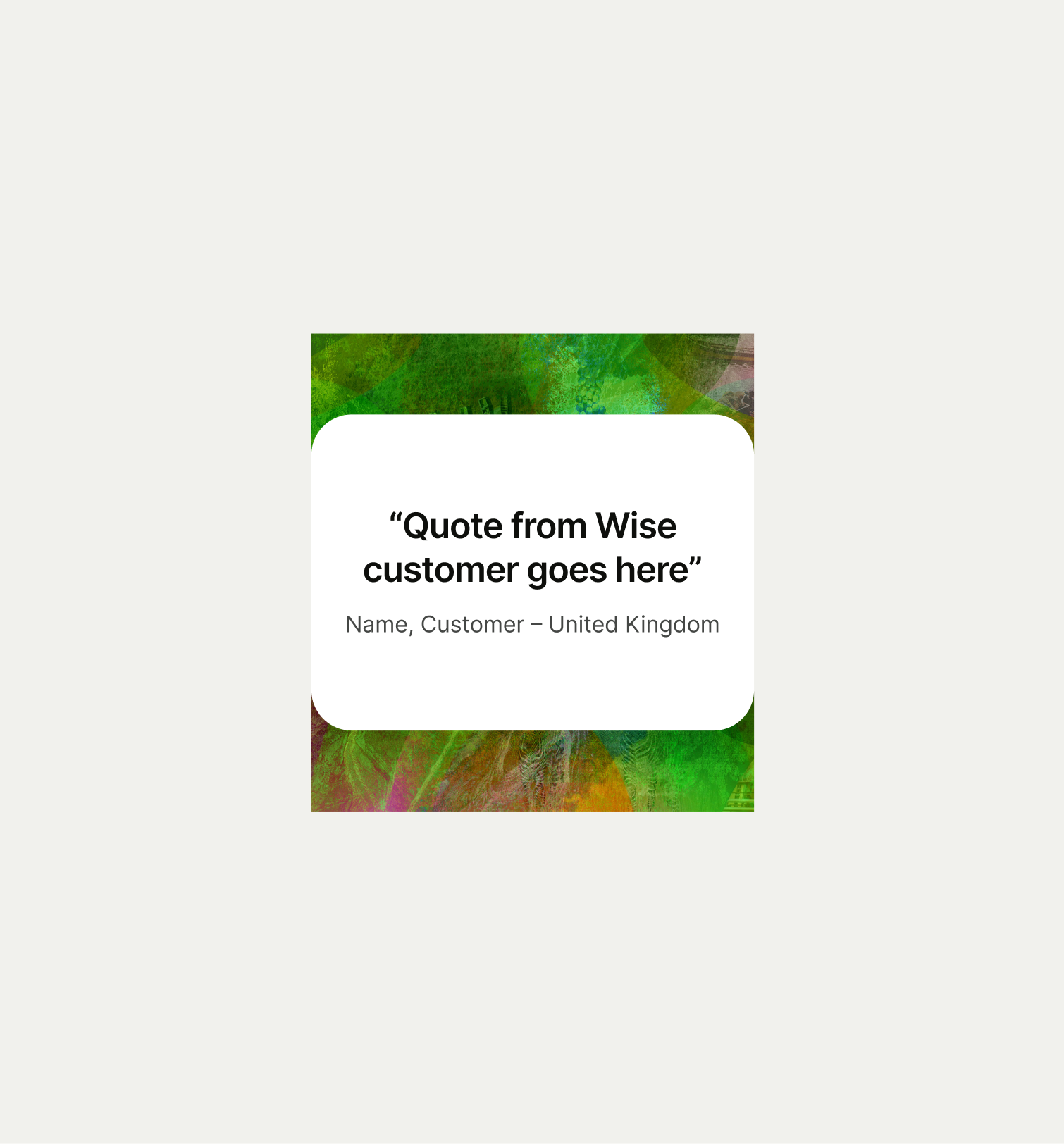 Quote Highlight pattern on mobile