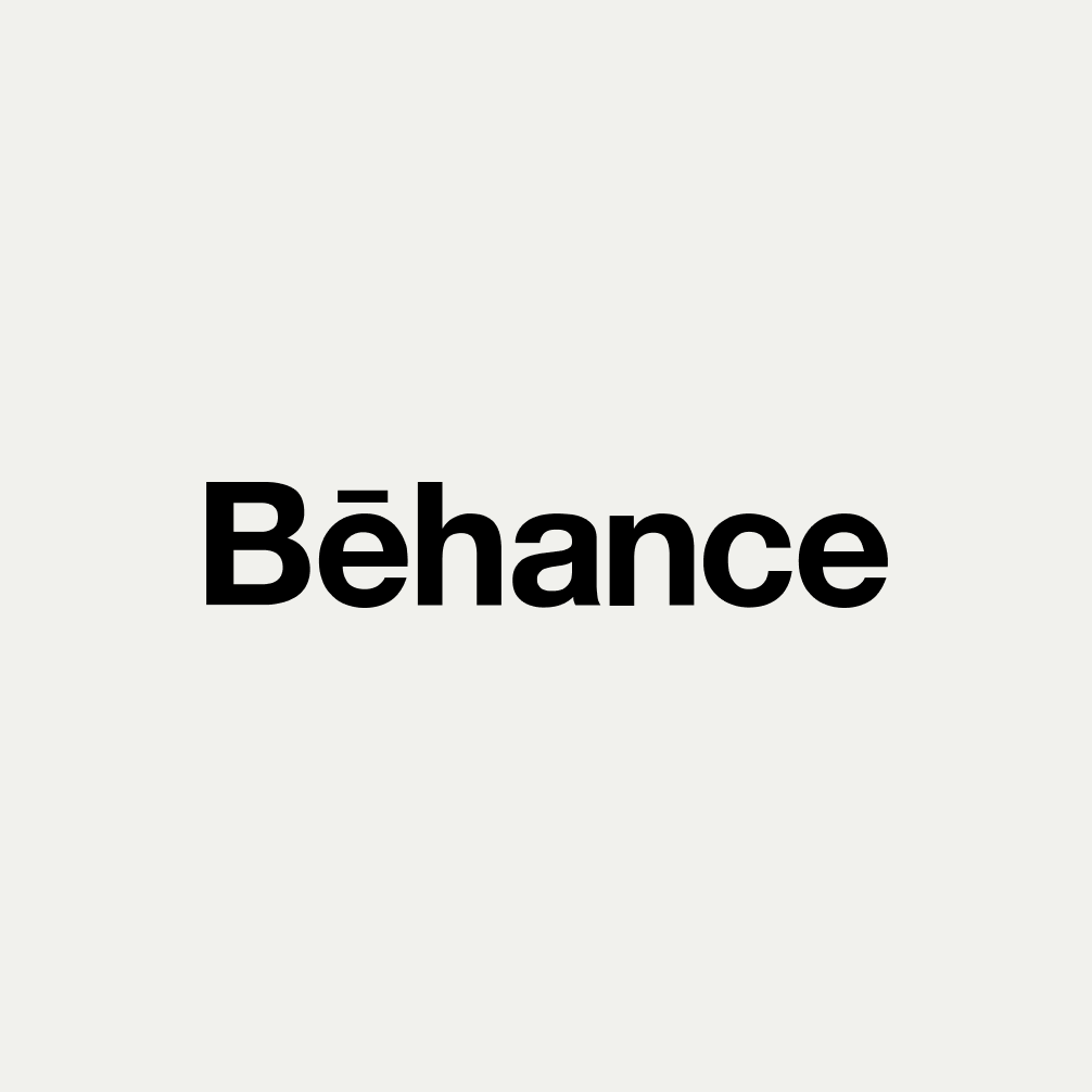 Béhance logo on a gray background