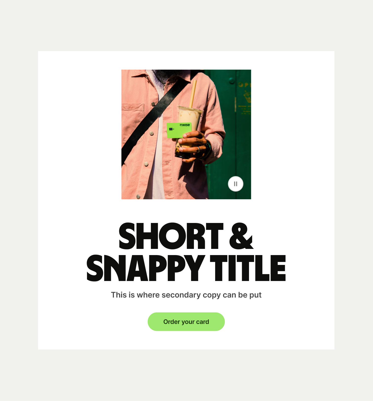 An image of the Hero Small pattern in layout 2