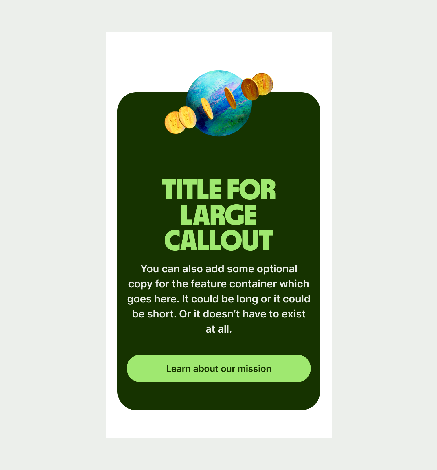 Callout Large pattern on mobile