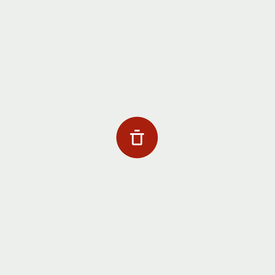 Negative icon button with bin icon